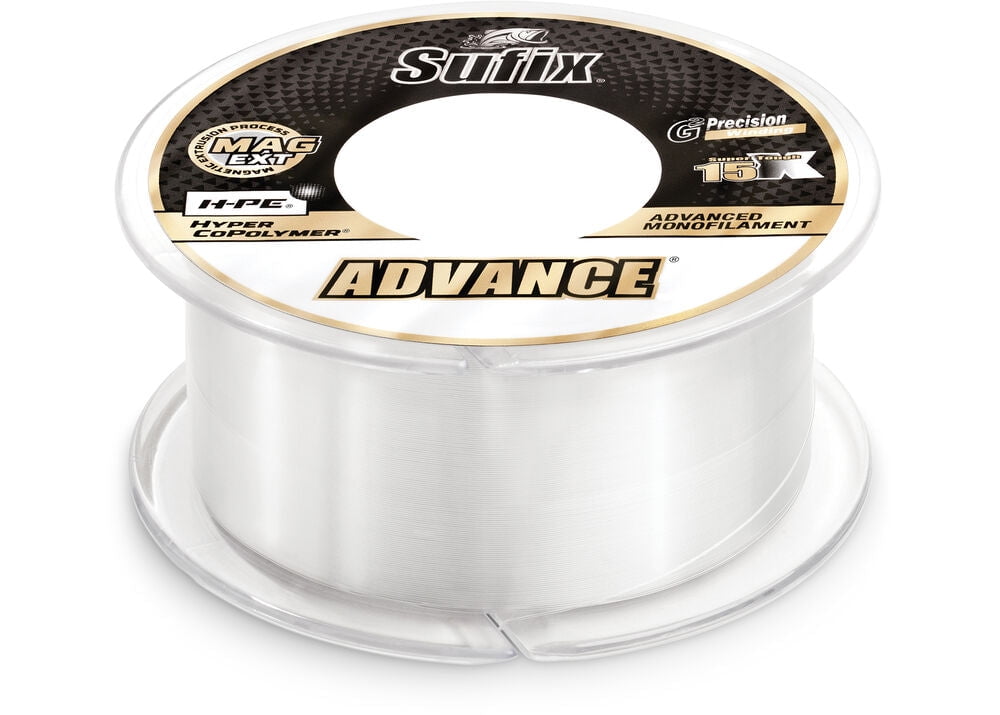 Sufix 604 Advance Monofilament Fishing Line, 1200 Yd Spool, 25 lb Clear