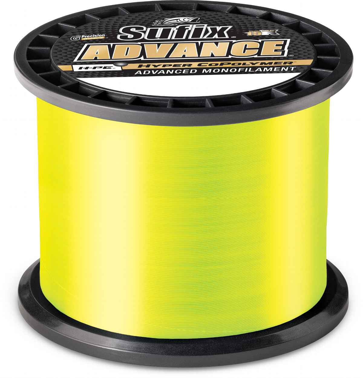 Sufix 6041025L Advance Mono Line 25lb Test, 1200yd, Neon Lime, Boxed