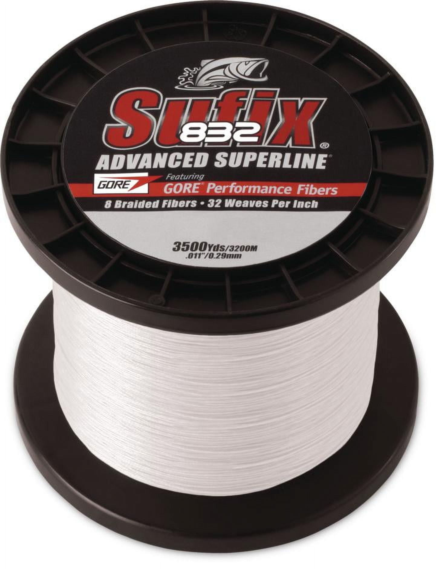 Sufix 832 Advanced Superline Braid 40 lb Ghost Fishing Line - 3500 Yds