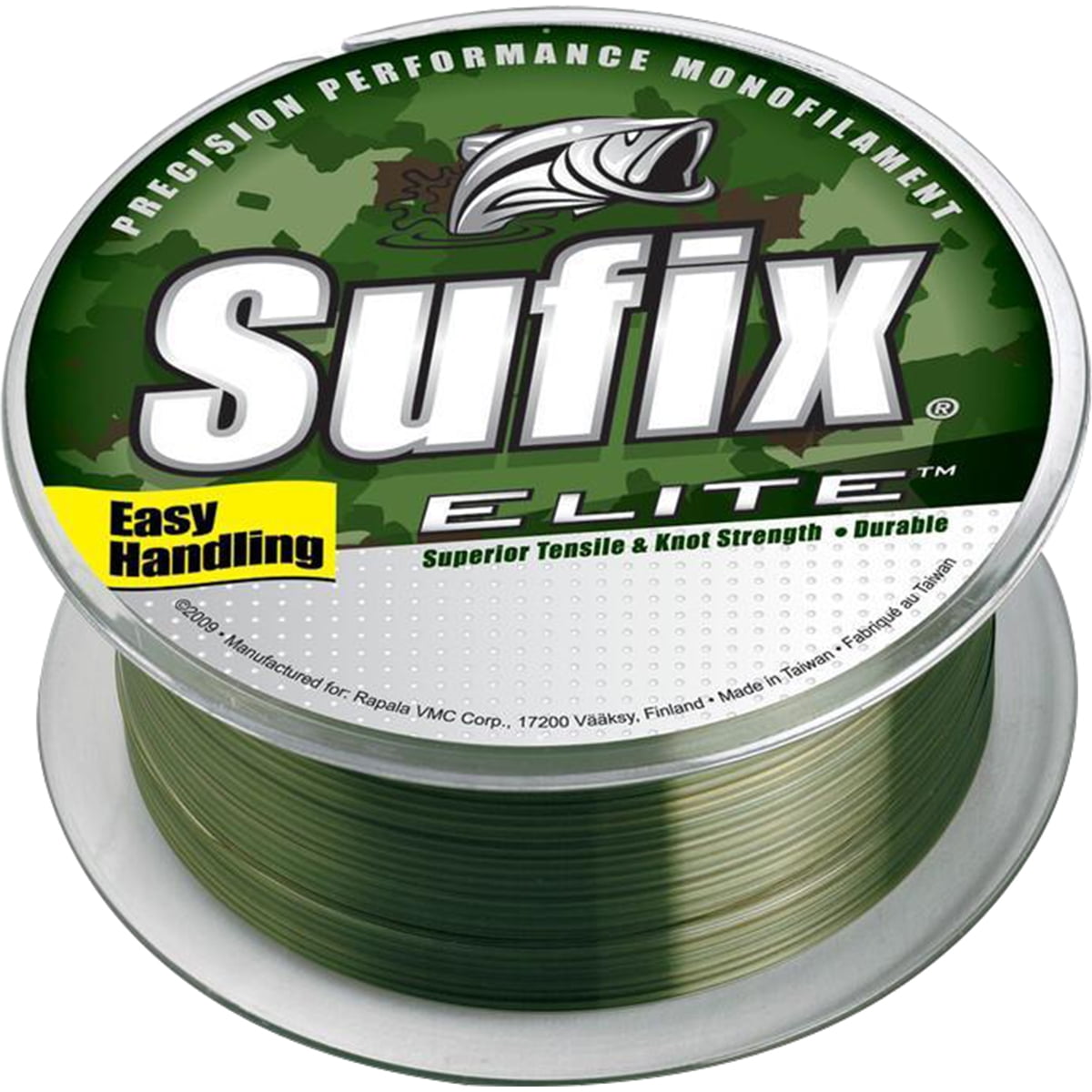 Sufix Elite 6 lb Test Fishing Line (330 yds) - Lo-Vis Green 