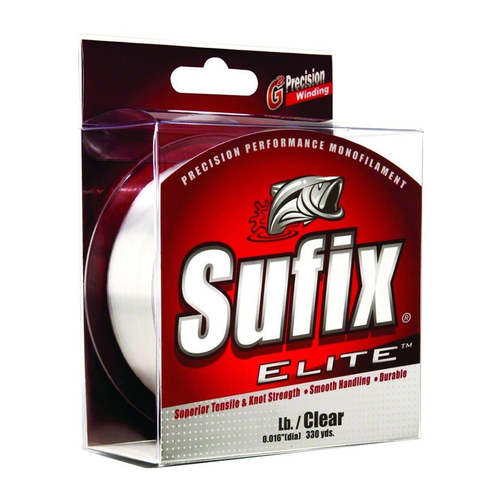 Sufix Elite 3000-Yards Spool Size Fishing Line (Clear, 4-Pound)