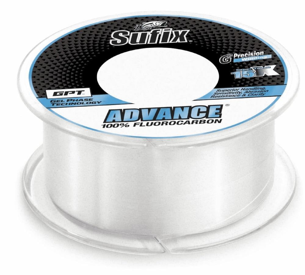 Sufix 679-006C Advance Fluorocarbon Fishing Line, 6lb, 200yd, .008", Clear