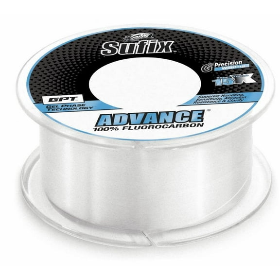 Sufix 679-006C Advance Fluorocarbon Fishing Line, 6lb, 200yd, .008", Clear