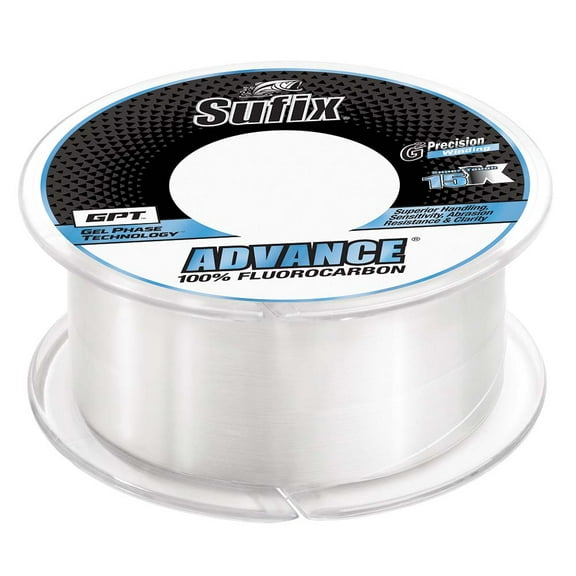Sufix 679-020C Advance Fluorocarbon Fishing Line, 25lb, 200yd, .018", Clear