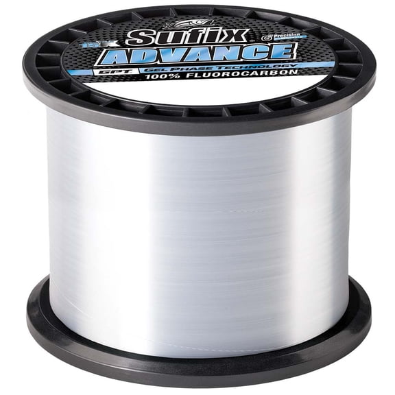 Sufix 679 Advanced Fluorocarbon Fishing Line, 1200 Yd Spool, 10 lb Clear