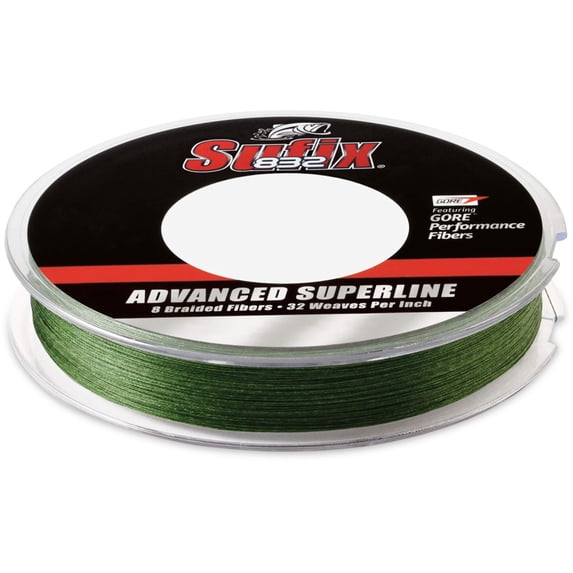 Sufix 832 Braid 15 lb Low-Vis Green Fishing Line
