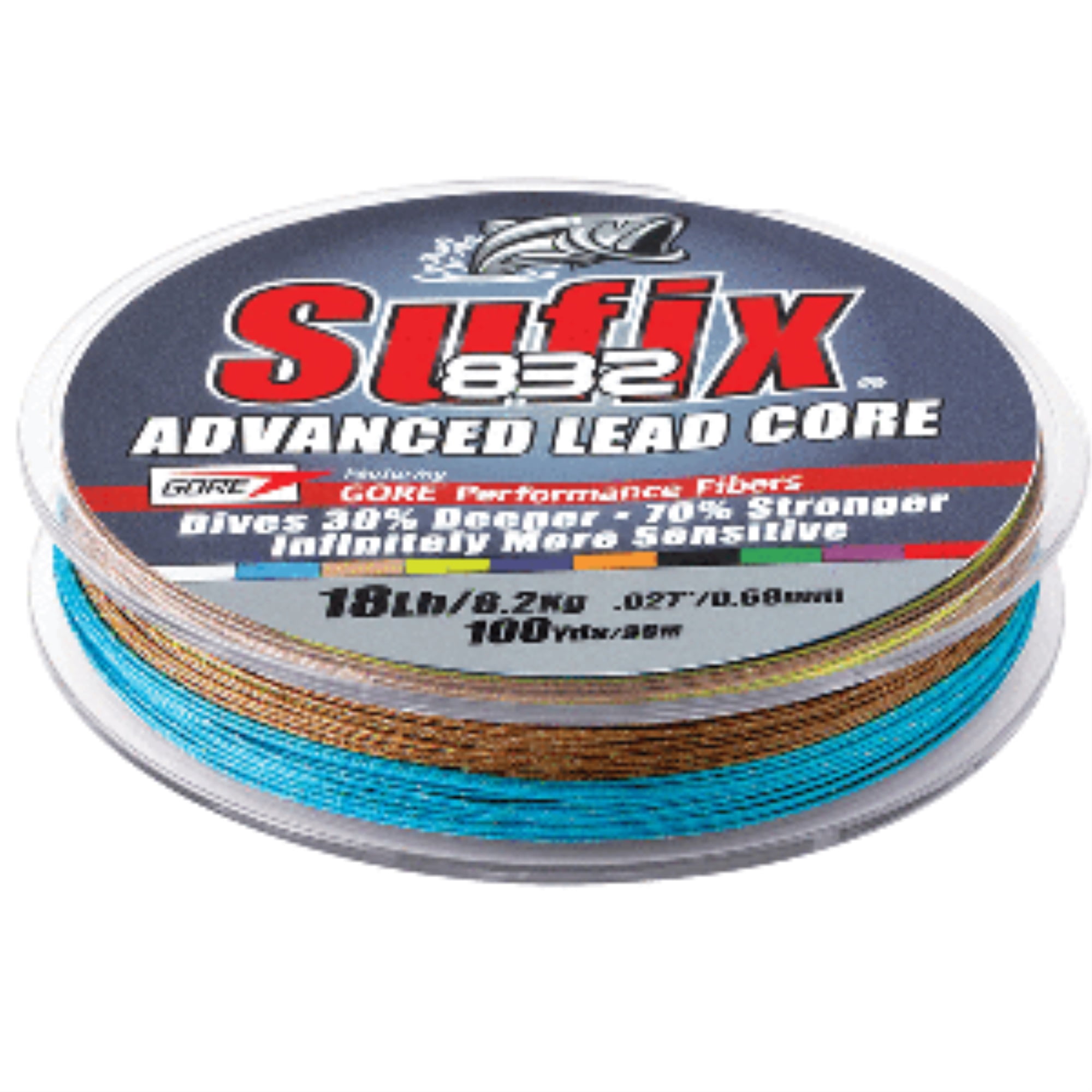 Sufix, Sufix 832 Advanced Lead Core Fishing Line, 100 Yds 12lb