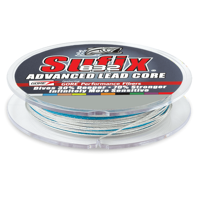 Sufix 832 Advanced Lead Core Fishing Line 100 Yds 12lb