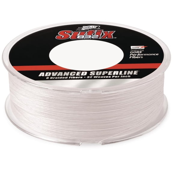 Sufix 832 Advanced Superline Braid Fishing Line, 600 Yd Spool, 65 lb Ghost