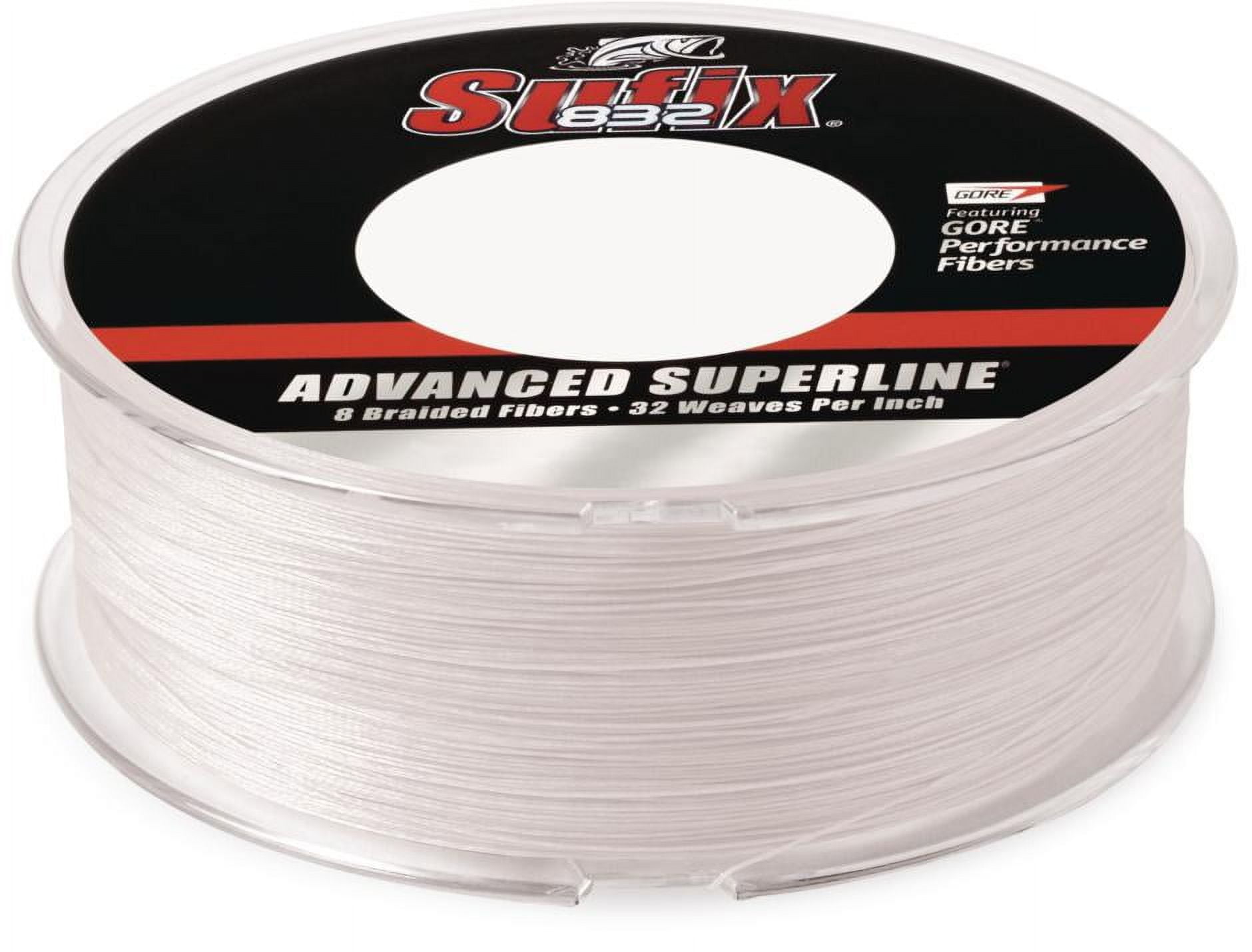 Sufix 832 Advanced Superline Braid Fishing Line, 600 Yd Spool, 80 lb Ghost