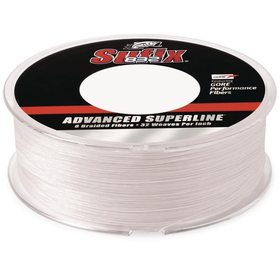 Sufix 832 Advanced Superline Braid Fishing Line, 600 Yd Spool, 6 lb Ghost