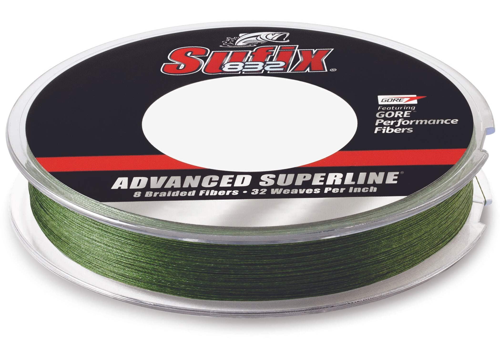 Sufix 832 Advanced Superline Braid Fishing Line 50 lb Lo-Vis Green 150 Yds