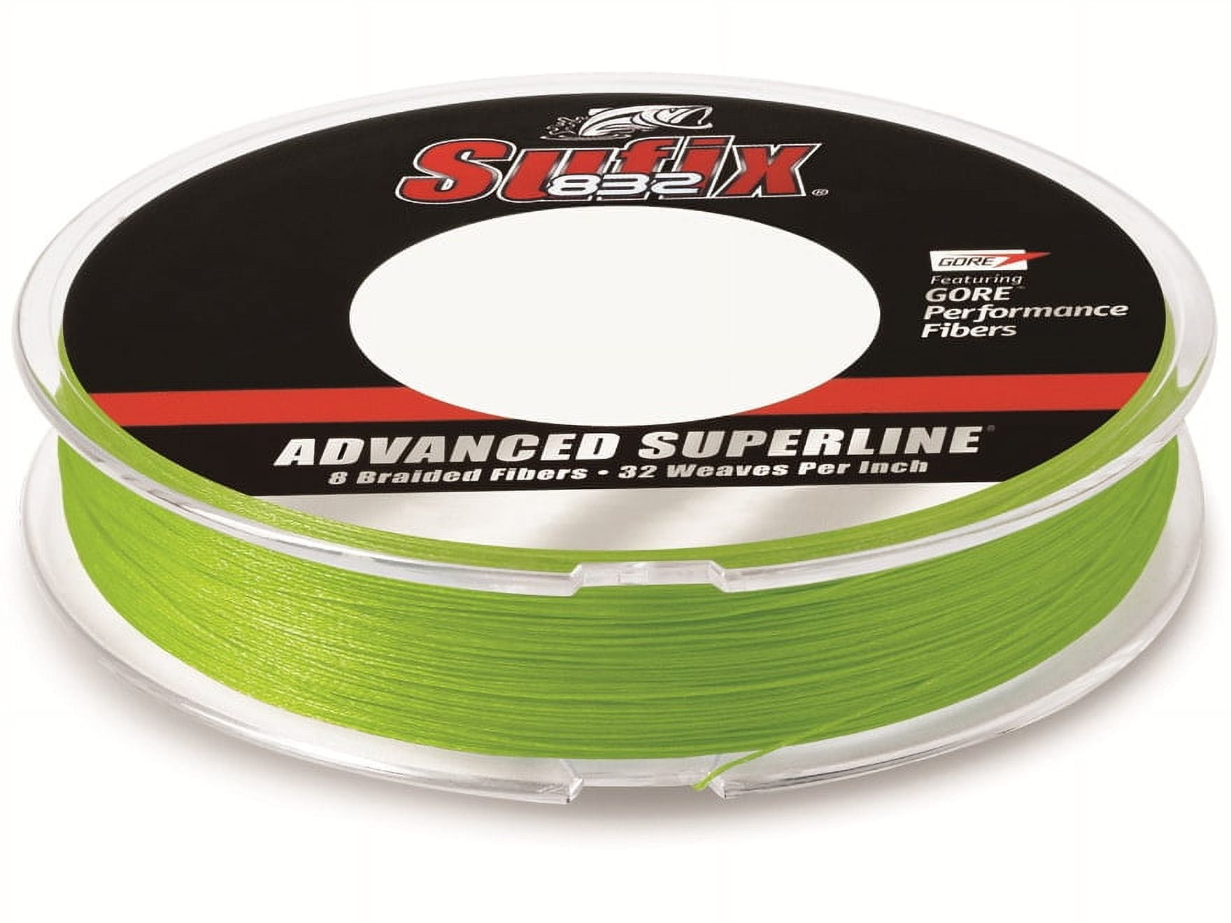 Sufix 832 Braided Fishing Line 20lb 150yd Neon Lime