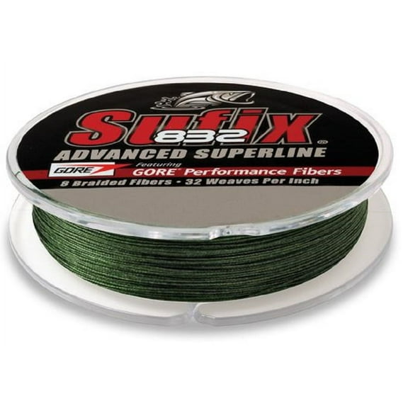 Sufix 832 Advanced Superline 20 lbs Tested, 0.009" Diameter, 300 Yards, Low Vis Green