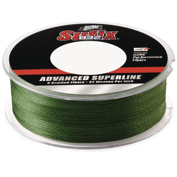 Sufix 832 Braided Fishing Line 10lb 600yd Low-Vis Green