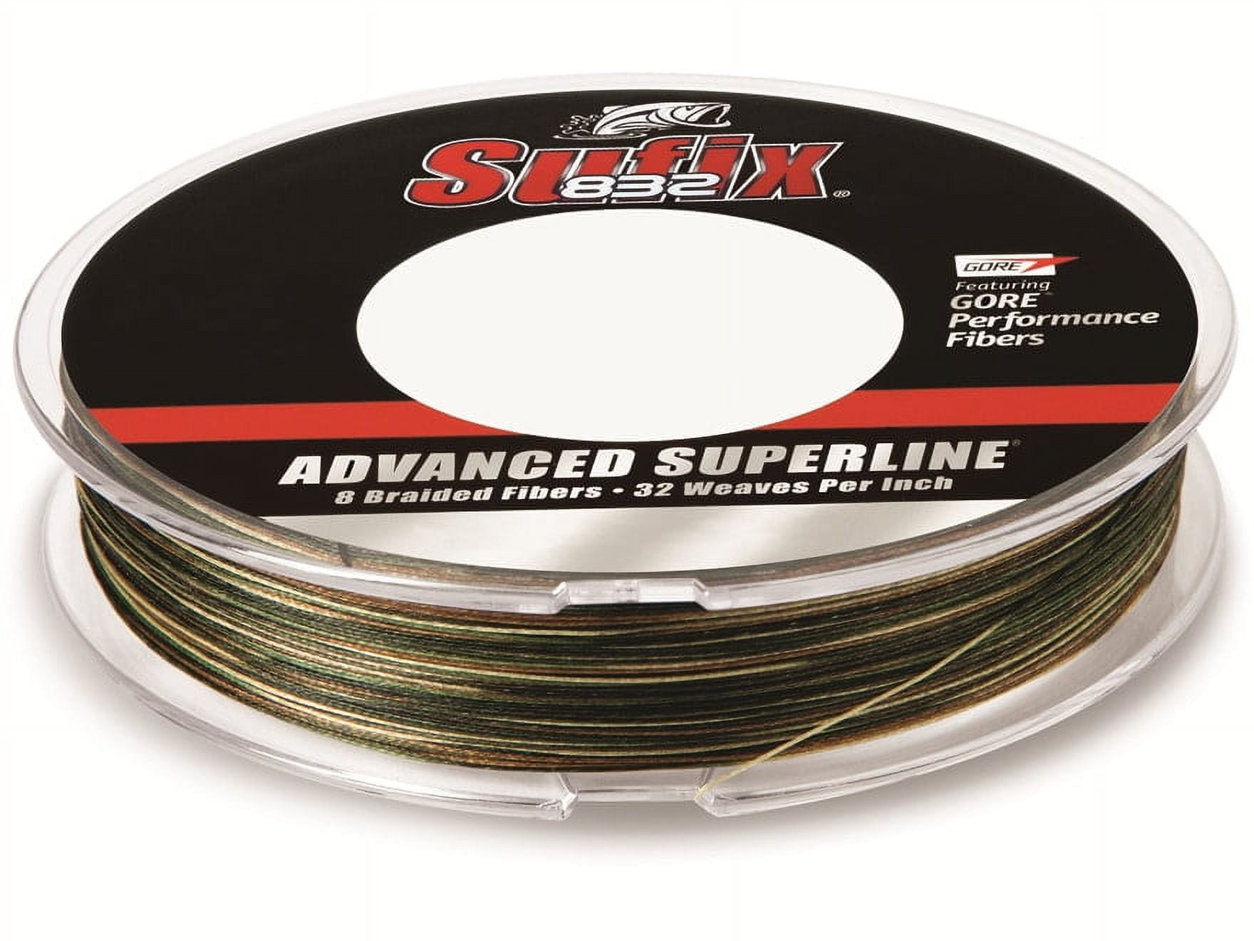 Sufix 832 Braided Fishing Line 20lb 150yd Camo