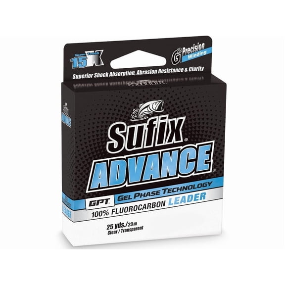 Sufix Advance Fluorocarbon Fishing Leader 10lb 25yd Clear