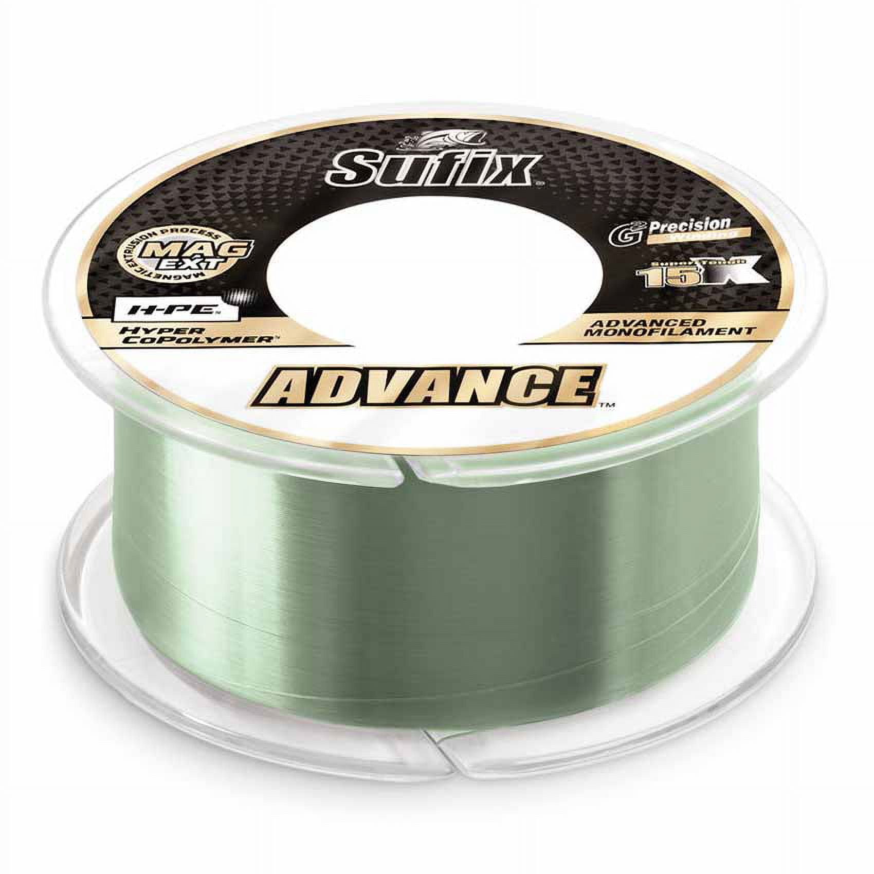 Sufix Advance Monofilament Fishing Line 17lb 330yd Low-Vis Green