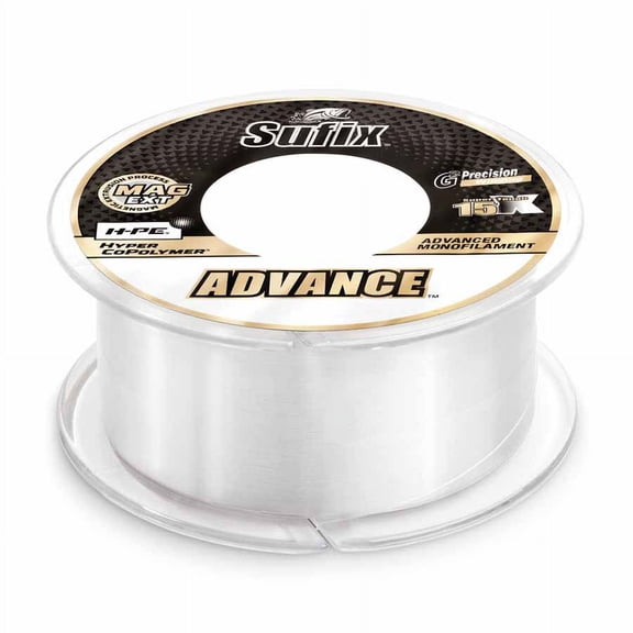 Sufix Advance Monofilament Line 10 lbs Tested, .012" Diameter, 330 Yards, Clear