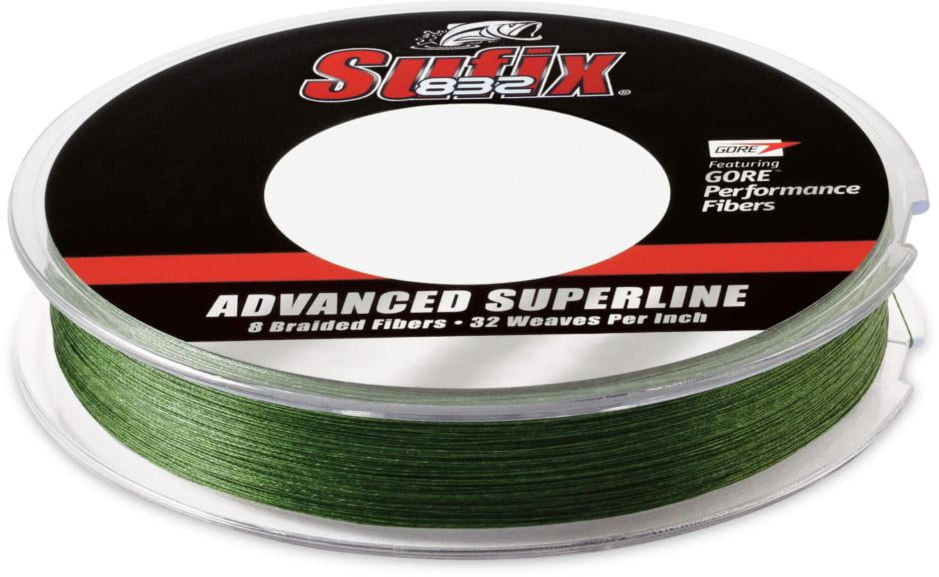 Sufix Advanced Superline 832 Braid 40 lb LowVis Green 300 yd