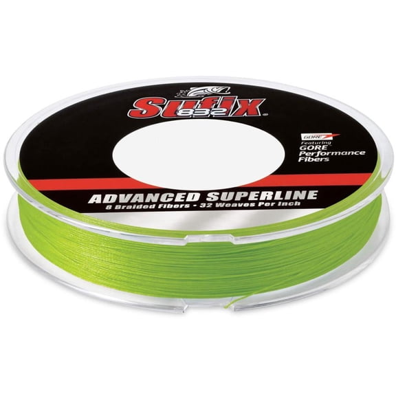 Sufix Advanced Superline 832 Braid 8 lb Neon Lime 300 yds