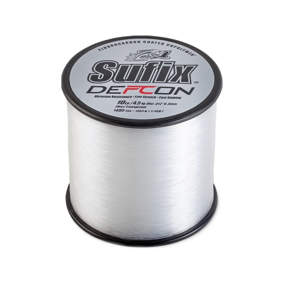Sufix Defcon FC Copolymer Monofilament Fishing Line 10lb 300yd Clear