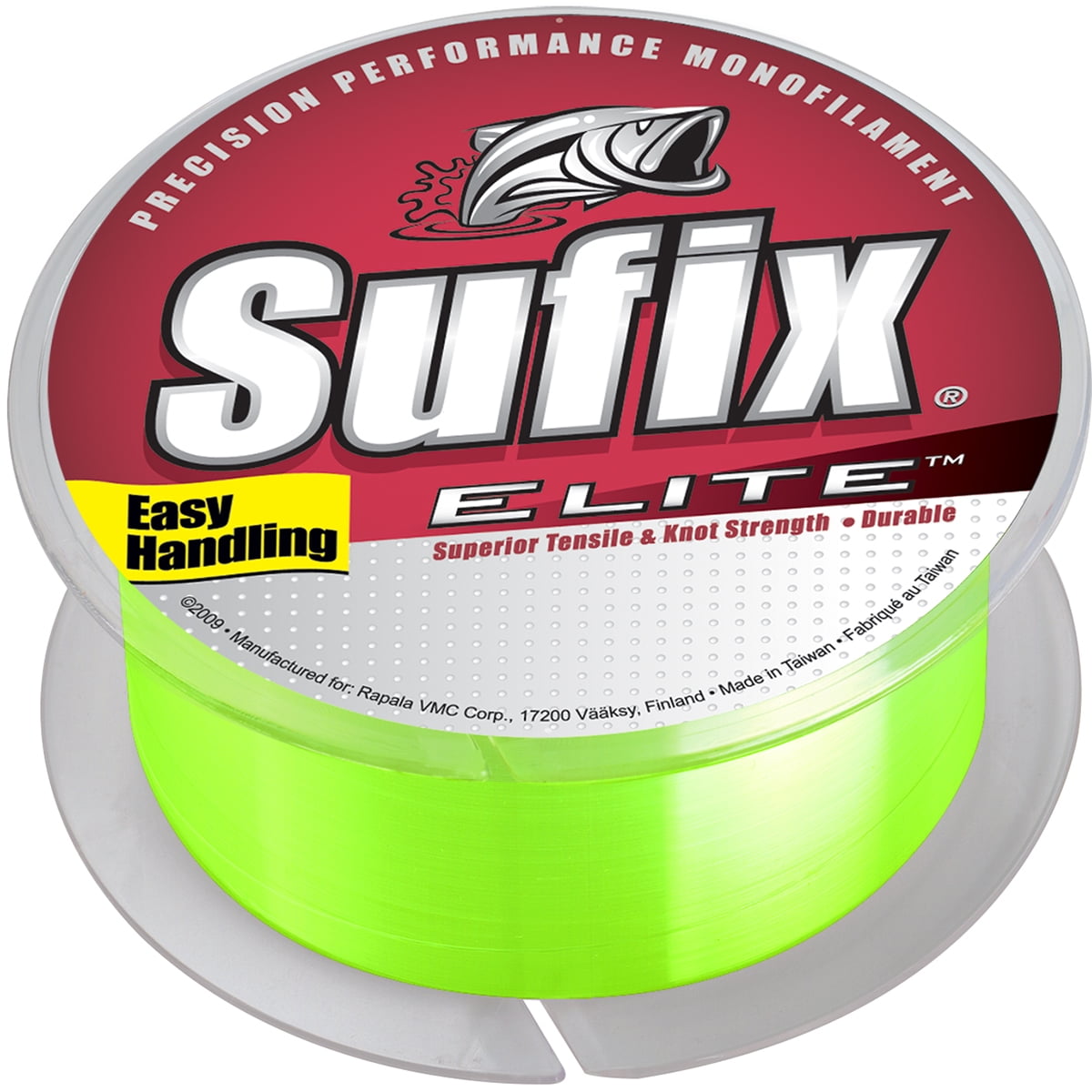 Sufix Elite 10 lb Test Fishing Line (330 yds) - Hi-Vis Yellow