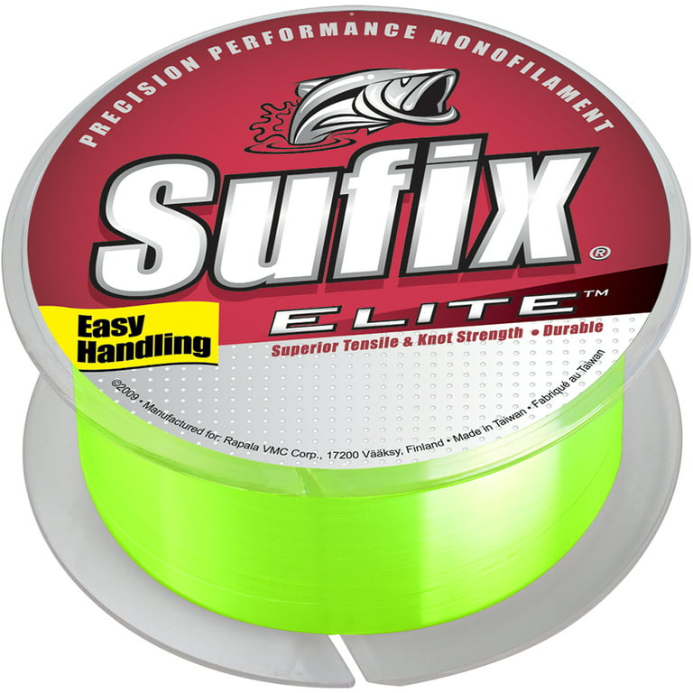 Sufix Elite 12 lb Test Fishing Line (330 yds) - Hi-Vis Yellow