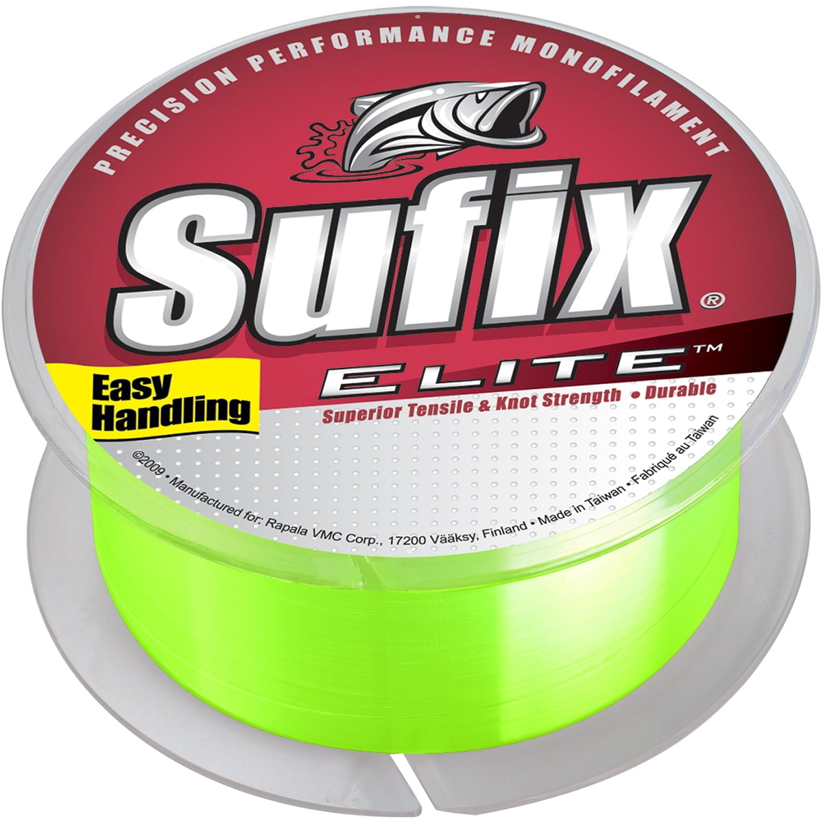 Sufix Elite 20 lb Test Fishing Line (330 yds) - Hi-Vis Yellow