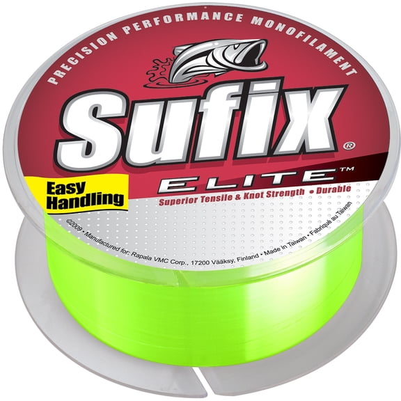 Sufix Elite 6lb Fishing Line, 330yd, Hi-Vis Yellow