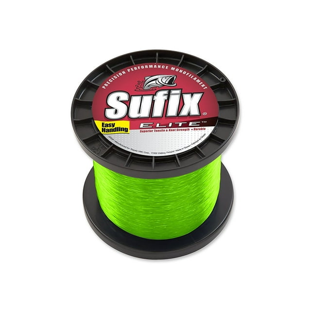 Sufix Elite Monofilament Fishing Line, 14 lb, 3000 Yard, Yellow 661314Y
