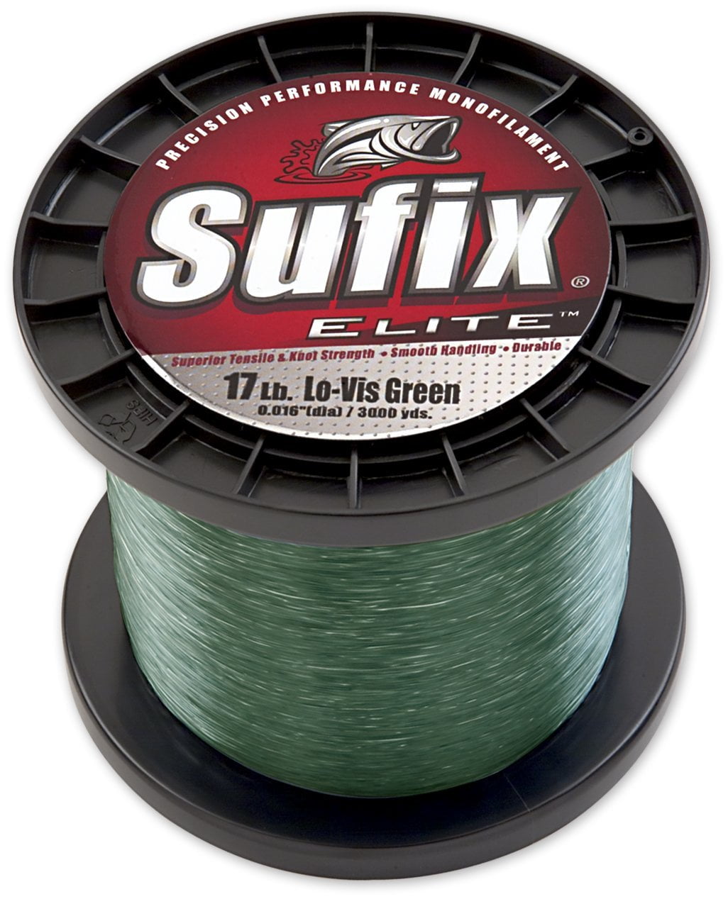 Sufix Elite Monofilament Fishing Line, 17 lb, 3000 Yard, Green - 661-317G 