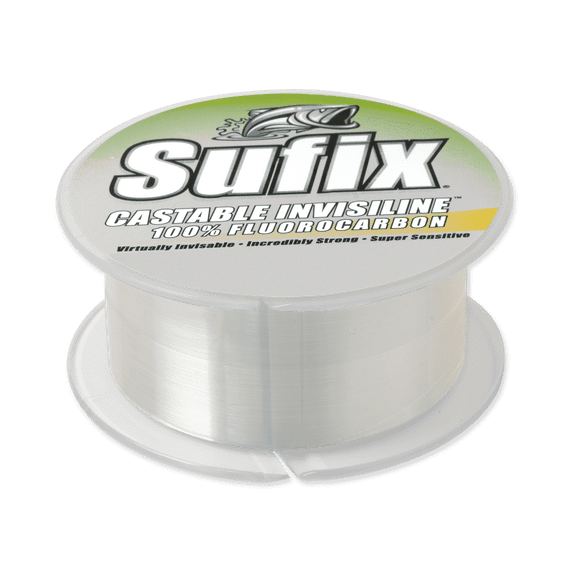 Sufix InvisiLine Casting Fluorocarbon Fishing Line 14 lb Clear