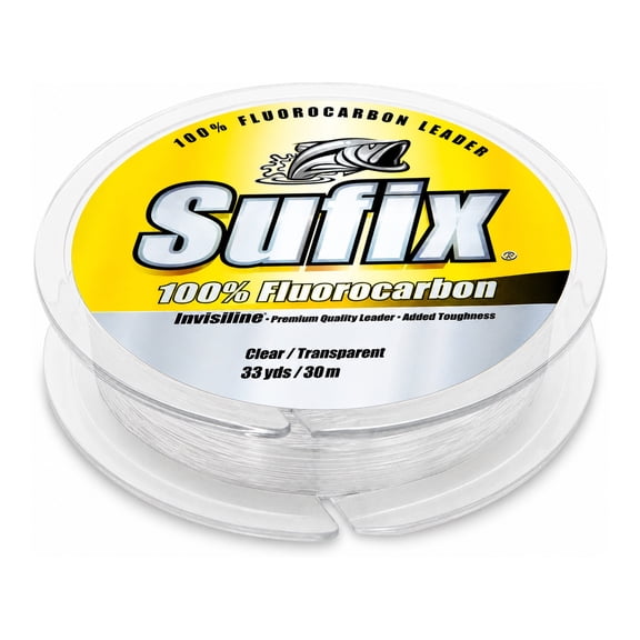 Sufix Invisiline Fluorocarbon Leader 12 lb Clear