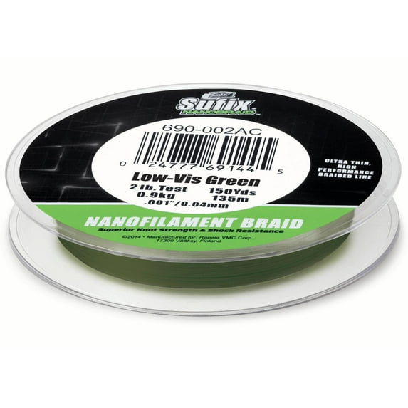 Sufix NanoBraid Fishing Line, 150 Yards for Superior Strength and Sensitivity