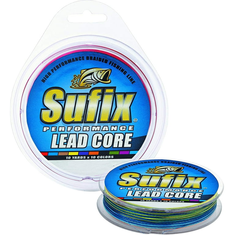Sufix, Lead Core Fishing Line, 27 lb, Metered, Sinking Polyfiber