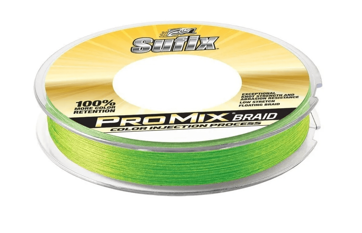Vicious Fishing 65lb Hi-Vis Yellow Braid, 1500 Yards, .0161