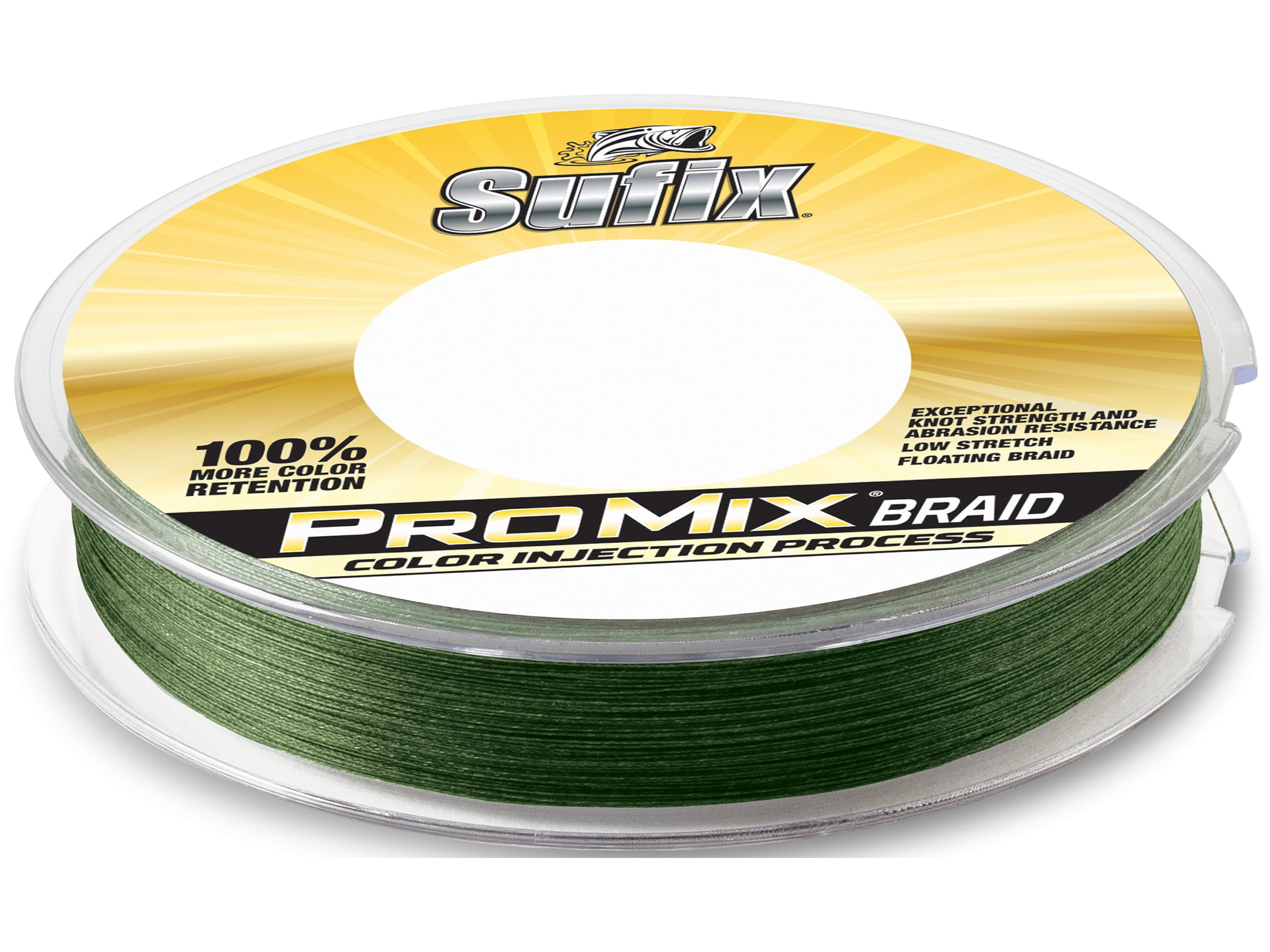 Sufix ProMix Braided Fishing Line 50lb 150yd Low-Vis Green
