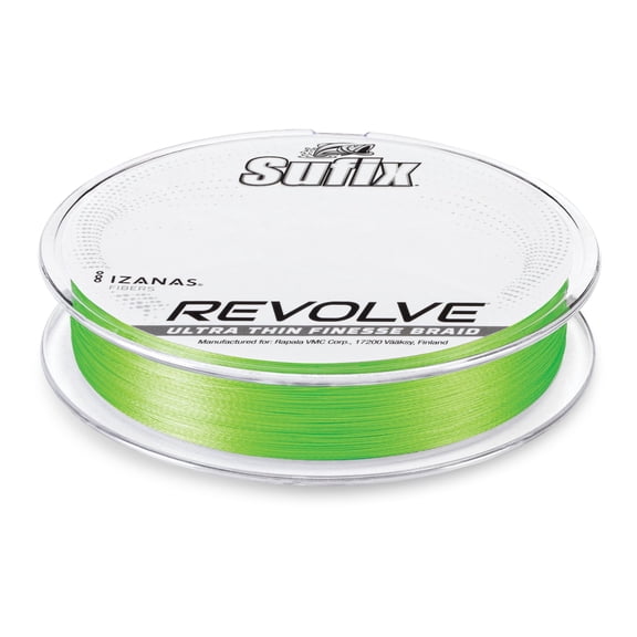Sufix Revolve Braided Fishing Line 12lb 200yd Neon Lime
