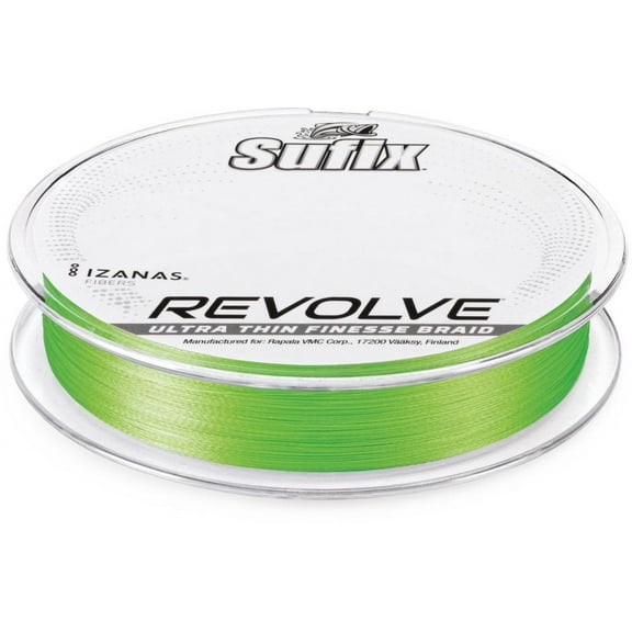 Sufix Revolve Braided Fishing Line 8lb 200yd Neon Lime
