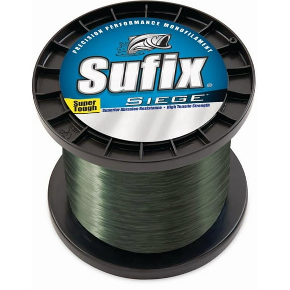 Sufix 662 Siege Monofilament Fishing Line, 3000 Yd Spool, 4 lb Smoke Green