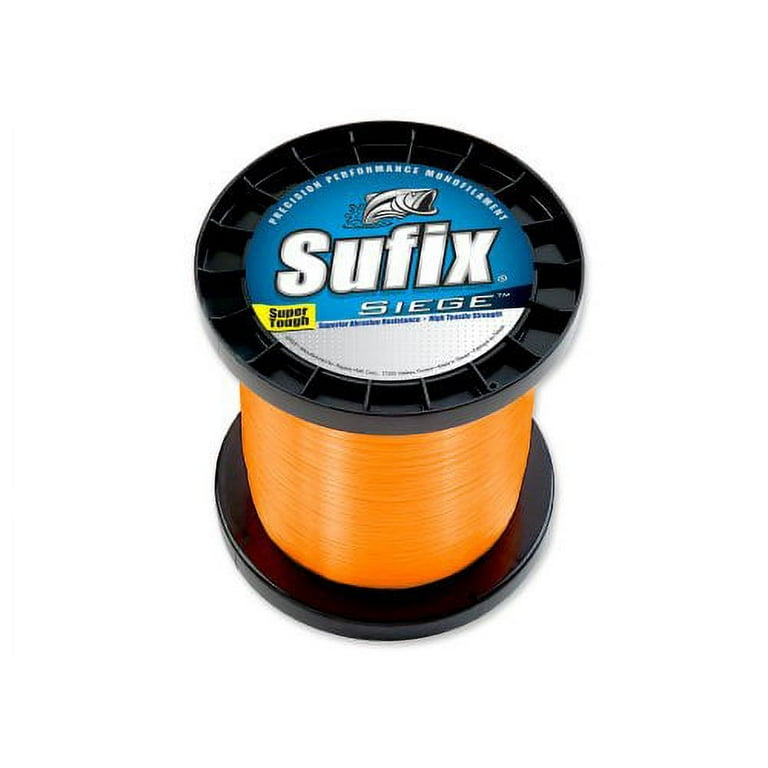 Sufix Siege 3000-Yards Spool Size Fishing Line (Tangerine, 14-Pound) 