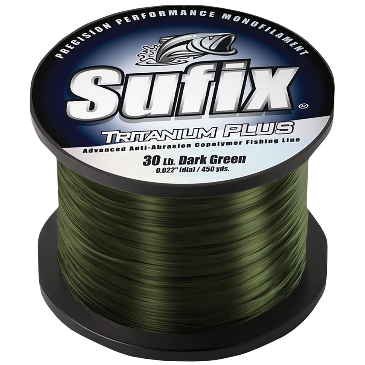Sufix Trintanium Plus Anti-Abrasion Copolymer Fishing Line-10 lb Test-Dark  Green