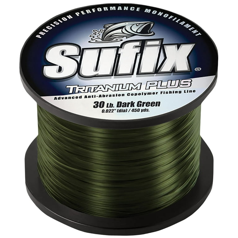サフィックス Sufix Trintanium Plus Anti-Abrasion Copolymer Fishing Line-10 lb  Test-Dark Green ユニセックス - その他