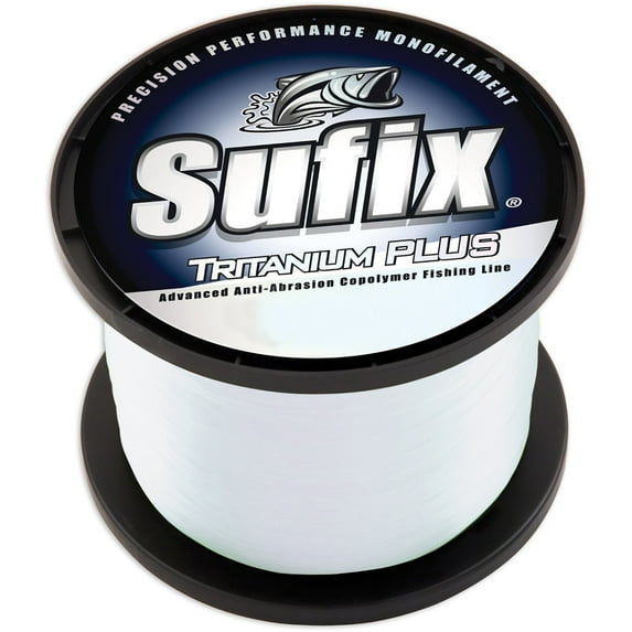 Sufix 696 Tritanium Plus Monofilament Fishing Line, 1/4 lb Spool, 30 lb Clear