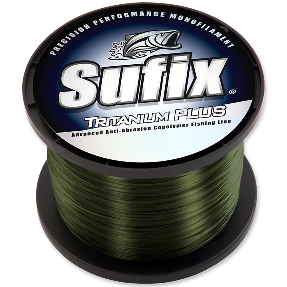 Sufix Tritanium Plus 1/4-Pound Spool Size Fishing Line Dark Green, 40-Pound