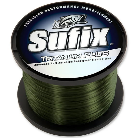 Sufix Tritanium Plus Dark Green Fishing Line (535 yds) - 25 lb Test