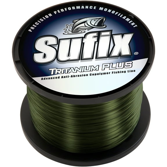 Sufix Tritanium Plus 1/4-Pound Spool Size Fishing Line Dark Green, 20-Pound