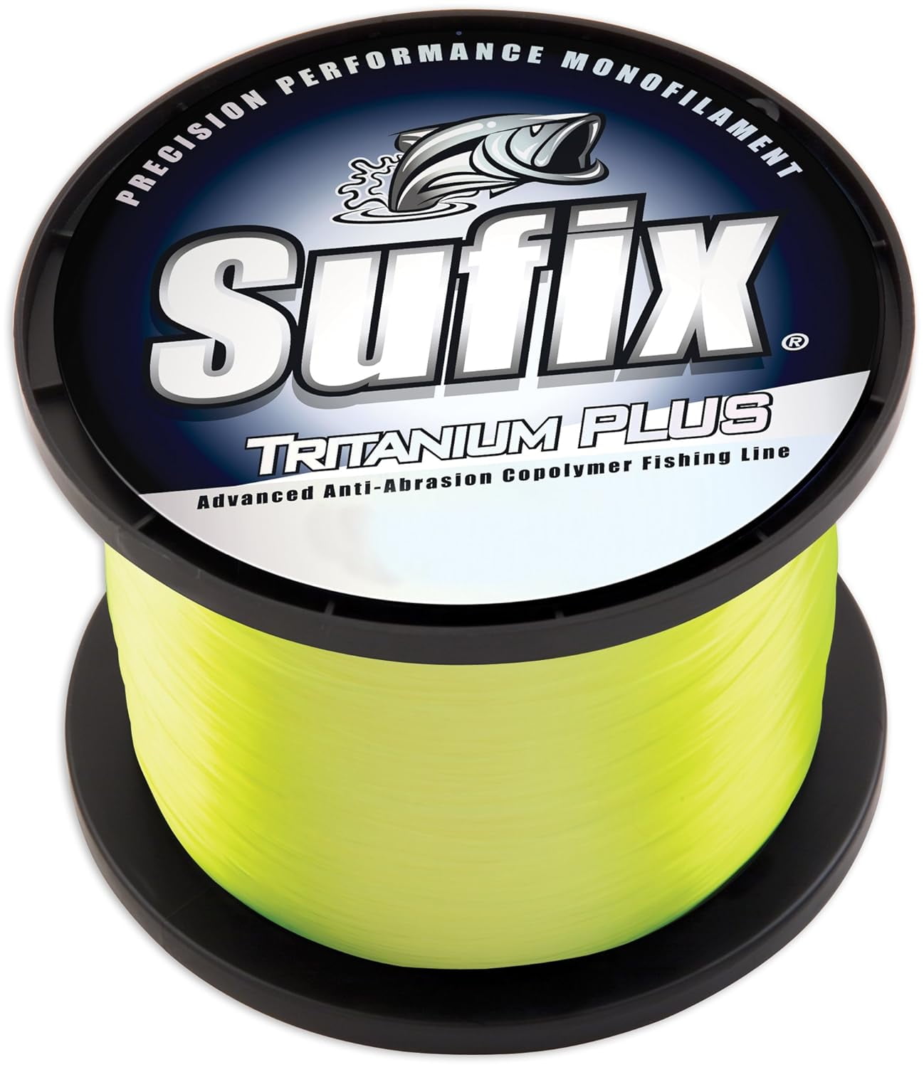 Sufix 696 Tritanium Plus Monofilament Fishing Line, 1 lb Spool, 20 lb Chartreuse