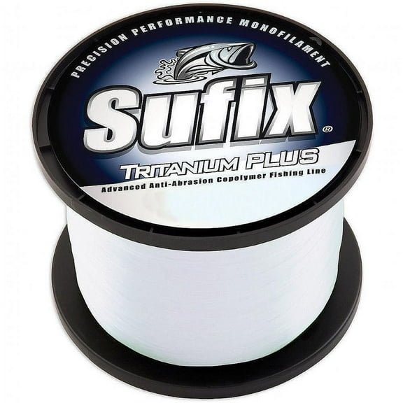 Sufix 696 Tritanium Plus Monofilament Fishing Line, 1 lb Spool, 30 lb Clear